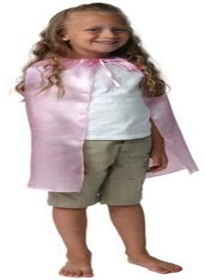 Making Believe Kids Superhero Cape - Satin - Pastel Pink - 20" - Image 2